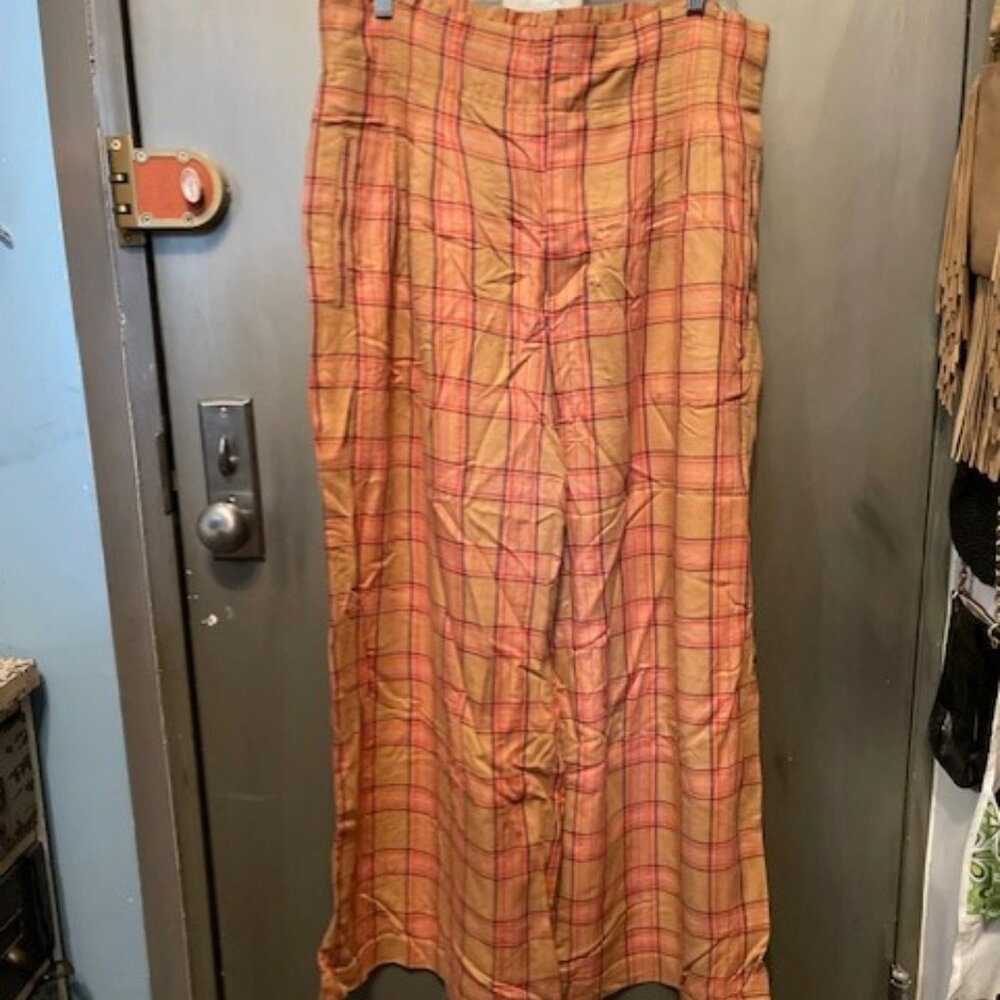 Maeve Albane Retro Plaid Wide Leg Pants - Picture 7 of 16